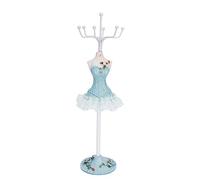 Mannequin Affichage de Bijoux, porte bijoux présentoir de bijoux, Boucle d'oreille Collier Bague Support de Bijoux Affichage Stand Princesse Robe Collier Support résine (1)