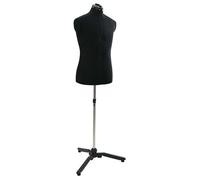 vidaXL Forme de Robe Ajustable Féminine Noir 37.5-45.5 pouces tissu