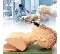 Mannequin Anatomique pour Formation Gestion des Voies respiratoires | Modèle de simulateur de formation de contrainte d'intubation trachéale, mannequin d'étude d'enseignement de tête d'intubation