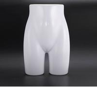 Mannequin bas de corps femme pour la présentation de sous-vêtements tels que culottes, slips, shorts et autres vêtements similaires | Torse femme en plastique blanc | Mannequin bas de corps