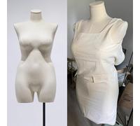 Mannequin Buste De Couture Grande Taille Avec Support - Modèle Buste Sans Tête Aux Formes Généreuses Pour La Couture, La Présentation De Vêtements Et De Soutiens-Gorge - Corps Entier Réaliste, Doré,