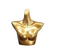 Mannequin Buste de Couture Torse De Mannequin Femme en Plastique Doré, Modèle Féminin Demi-Longueur Complet du Corps en Robe De Lingerie Affichage dans La Vitrine (Color : Style 1)