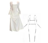 Mannequin Cintres Métalliques pour Présentation de Vêtements, Mannequin de Mode avec Torse et Bras, Cintre Articulé pour Photographie de Vêtements.(M)