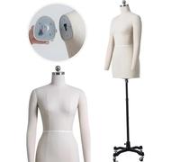 mannequin couture femme grande taille, présentoir pour magasin de vêtements, atelier de couture ou bureau d'études, mannequin de couture réglable,WITHarms-S80