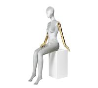 Mannequin Couture Mannequin Bionique Multi-Positions Noir Féminin | Articulations Rotatives, Bras Et Tête Détachables pour Le Drapage en Studio De Design(Gray,with Stool)