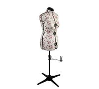 Mannequin Couture Réglable, Motif à Bourgeon de Rose | Moyen (M) [Taille EUR 44 à 48]