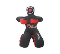 Mannequin d’entraînement pour MMA Judo - Sac non rempli avec mains sur le devant, Noir/toile, 119,38 cm