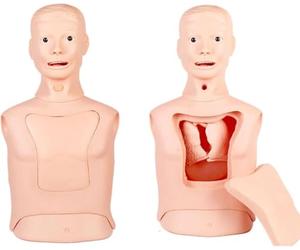 Mannequin d'allaitement multifonctionnel pour l'entraînement des compétences cliniques, y compris le placement de tube NG, les soins de trachéotomie, l'intubation et la pratique du lavage gastrique