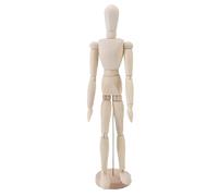 Mannequin d'artiste en bois de 17 pouces, mannequin de dessin d'artiste, mannequin articulé en bois, figure humaine, mannequin articulé avec base et corps flexible pour dessiner