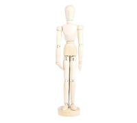 Mannequin D'artiste En Bois - Modèle De Figurine De Dessin Mobile, Base Stable Pour Dessiner L'anatomie, Marionnette Humaine Articulée Flexible, Outil De Référence Artistique Professionnel Pour Les Ét
