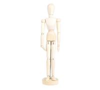 Mannequin d'artistes en bois massif et métal flexible | Marionnette articulée pour homme | Outil de référence d'anatomie soutenant l'étude des proportions d'illustration, pratique artistique CLAS