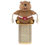 Mannequin de Chat - Jeu d'enrichissement - Marionnette de Lutte avec Cloche Teaser - pour la Maison, Le Salon, l'entrée, l'appartement - 45,7 cm