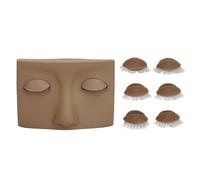 Mannequin de Cils, Kit de Pratique D'extension de Cils avec 3 Paires de Paupières Amovibles, Kit de Formation D'extension de Cils pour Débutants, Fournitures de Formation