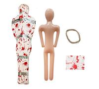 Mannequin de corps pleine grandeur - Accessoire d'Halloween mort réaliste | Cadavre gonflable | Ornements d'horreur réalistes sanglants grandeur nature pour clôture, fête, scène de crime