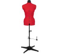 Mannequin de Couture - ADJUSTOFORM - Sew Simple - 8 Parties Ajustables - Rouge Coquelicot - Taille 38-46