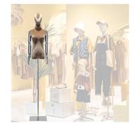 Mannequin de Couture Ajustable pour Femme avec Base, 53 à 77 Pouces, pour la Couture et la présentation de vêtements et Bijoux (Taille G, S)