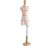 Mannequin de Couture Buste de Couture 1/2 1/3 1/4 Taille Mini petit mannequin femme pour la couture/création de patrons, Forme vestimentaire demi-échelle, avec support en bois (Pas adulte pleine taill