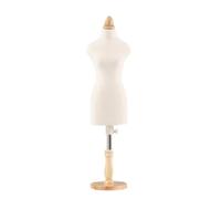 Mannequin de Couture de Table à épingler, Petit modèle pour Formation sur Mesure, Mini Mannequin Femme réglable en Hauteur avec Base en Bois, Taille Non Adulte