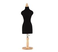 Mannequin de Couture de Table à épingler, Petit modèle pour Formation sur Mesure, Mini Mannequin Femme réglable en Hauteur avec Base en Bois, Taille Non Adulte