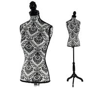 Mannequin de Couture de Tailleur Buste Torse féminin T220 - Mousse, Motif Baroque