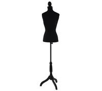 Mannequin de couture de tailleur buste torse féminin T220 ~ mousse, noir