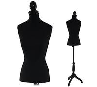 Mannequin de Couture de Tailleur Buste Torse féminin T220 - Mousse, Noir