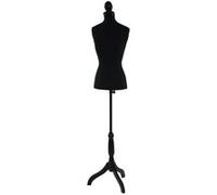 Mannequin de couture de tailleur buste torse féminin T220 ~ mousse, noir