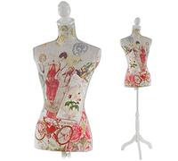 Mannequin de Couture de Tailleur Buste Torse féminin T222 - Fibre de Verre, Motif Femmes