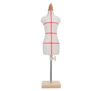 Mannequin de Couture Féminin 1/3 Échelle, Corps Réaliste, Réglable | PU et Coton Extensible, Base Stable en Bois, pour Patrons et Tissus en Atelier