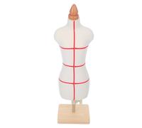 Mannequin de Couture Femme 1/3, Buste Réaliste pour Patrons | PU, Bois et Coton Extensible, Base Stable, Hauteur Réglable, Usage t Bureau