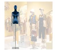 Mannequin de Couture Femme réglable, 53 à 77 Pouces, Debout, avec Base pour la Couture et l'affichage de vêtements et Bijoux pour Femmes (E, S à S)