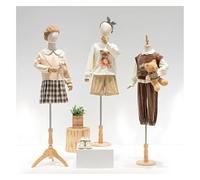Mannequin de Couture， Mannequin de Couture à Hauteur réglable avec Base en Bois for vitrine Magasin vêtements(White-a2,6 Year Old)