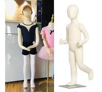 Mannequin de Couture pour Enfant de 76, 101, 127, 152 cm (30, 40, 50, 60 Pouces) réglable et Amovible avec Base en métal, Mannequin de présentation pour Enfant