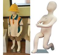 Mannequin de Couture pour Enfant, Torse avec Jambes et Bras Pliables, Mannequin de Couture Unisexe Debout, pour Accessoires de scène, Exposition, Tailleur (Taille : 11 Ans - 145 c