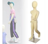 Mannequin de Couture pour Enfants de 1, 2, 3, 4, 5, 6, 7, 8, 10, 12, 13 et 14 Ans, pour présentation de vêtements, Support Flexible et réglable (H 85 cm, 3 Ans)