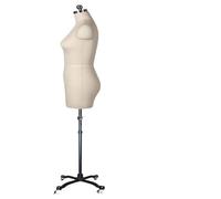 Mannequin de Couture Réglable avec Roulettes Haut du Torse pour Tailoring, Couture et Présentation - Idéal pour les créateurs de mode et les projets d'artisanat