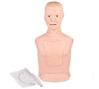Mannequin de demi-corps pour intubation endotrachéale et tube gastrique | Mannequin de simulation pour pratiques infirmières Modèle de tube gastrique Alimentation nasogastrique Modèle