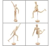 Mannequin de dessin Mannequin humain en bois pour le dessin et la peinture Mannequin artistique de 13 cm avec base et corps flexible