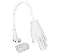 Mannequin de faux ongles réutilisables en silicone pour la pratique du nail art, articulations pliables à la main, support réglable pour la formation des ongles, débutants et
