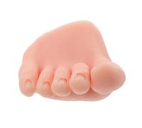 Mannequin de Faux Pied en Silicone Beige pour Formation Nail Art | Réutilisable, Texture Réaliste, Précision Améliorée, pour Pédicure et Entraînement, Usage Débutants et Pros