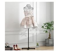 Mannequin de Mannequin Femme, modèle Creux en Fer forgé de Style européen, Mannequin de couturière, Mannequin de Magasin de vêtements, Accessoires de Tournage, présentoir (Noir)