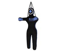 Mannequin de MMA 180 cm, à suspendre et à tenir debout, de judo, de boxe, de lutte, de judo, de grappling, de Ju Jutsu, non rempli (bleu clair)