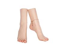 Mannequin de Pieds artificiels en Silicone, Orteils positionnables, Accessoires de beauté fétichistes, pour Bijoux, Sandales, Chaussures, Chaussettes, Croquis artistiques, Peau cla