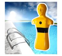 Mannequin De Prévention Noyade Sauvetage Aquatique, Simulation Piscine/Plage Et Rivière, 39,4 Pouces Hauteur, avec 3 Trous D'entrée d'eau for Un Drainage Rapide(Yellow)