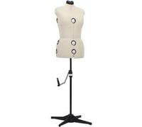 vidaXL Mannequin de robe ajustable pour femme – Buste de couture – Noir S (Taille 33-40)
