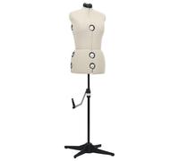 Mannequin de Robe Ajustable pour Femme Noir S Taille 33-40 Couturière vidaXL
