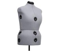 Mannequin de robe ajustable - WIENS - Gris - Taille L 44-50 - Buste 112-127 cm - Taille 94-109 cm - Hanche 117-132 cm