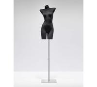 Mannequin de robe en velours incurvé pour lingerie et maillot de bain, modèle de torse féminin pour vitrine de boutique et photographie de produits - Design sans support