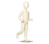 Mannequin de robe réglable unisexe avec bras et jambes pliables, base en métal pour la couture, parfait pour les enfants de 1 à 12 ans