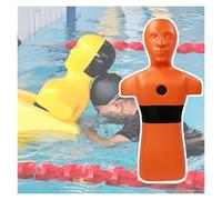 Mannequin De Sauvetage Aquatique De 100 Cm De Haut,Dispositif D'injection d'eau Rapide,modèle d'exercice D'incendie, avec 3 Trous D'injection d'eau(Orange)